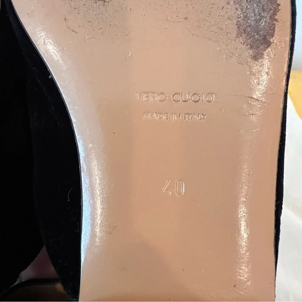 Le Monde Béryl Black Velvet Women's Flats - Picture 8 of 8